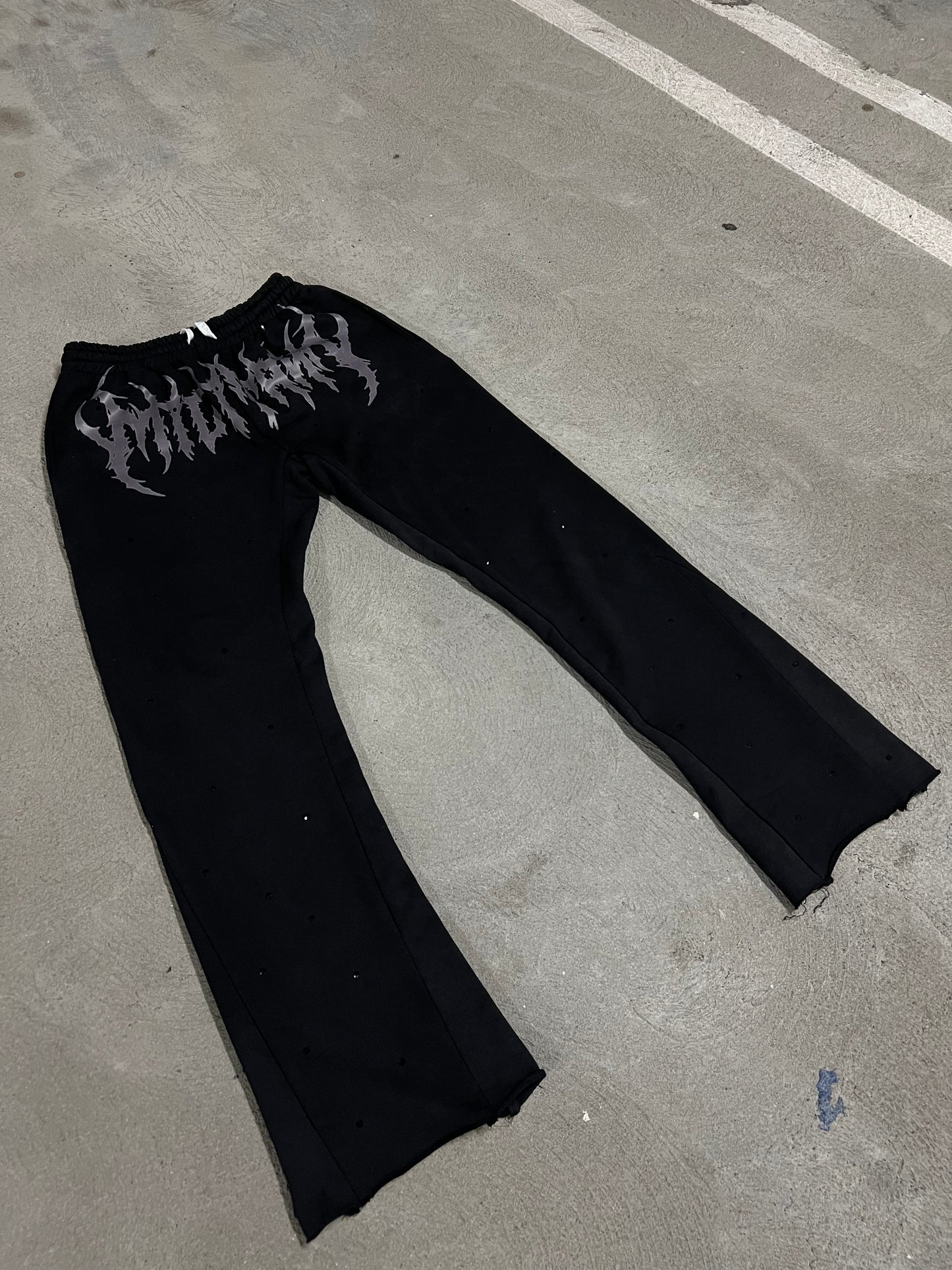 BLACK UNIFORM SWEATPANTS