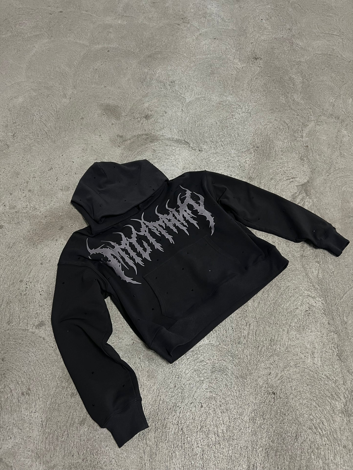 BLACK UNIFORM HOODIE