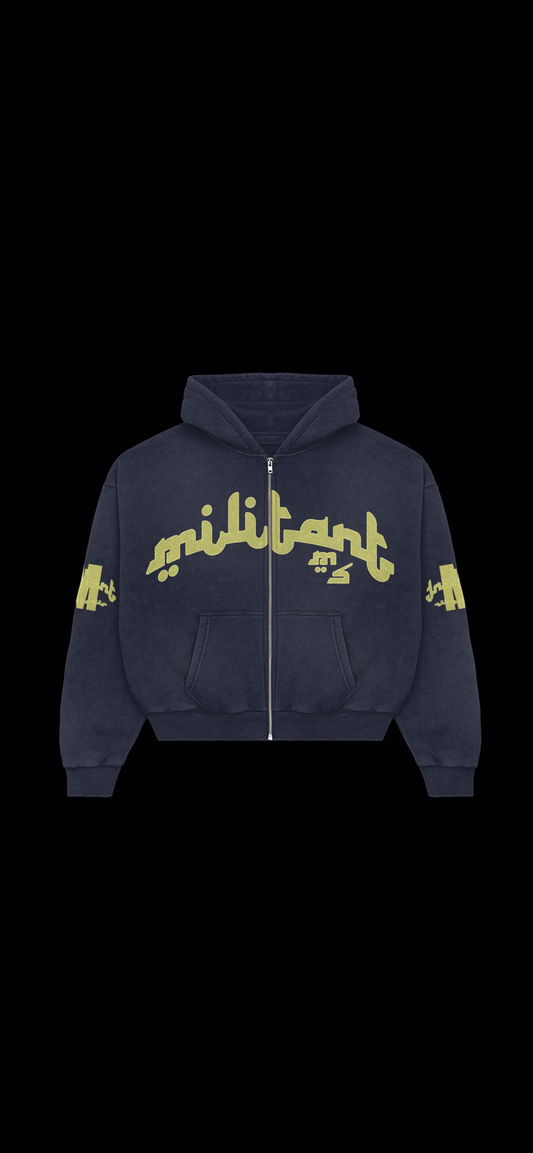 NAVY BLUE SOLDIER ZIP