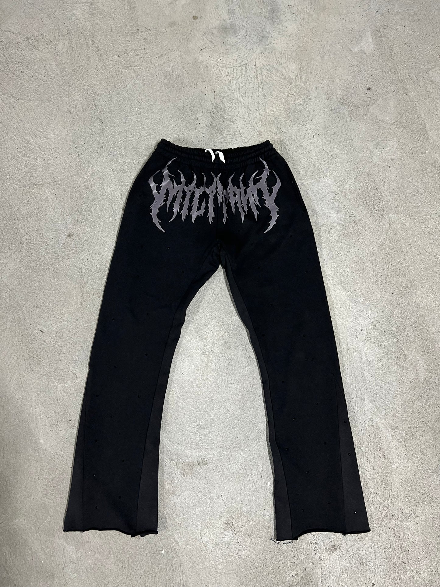 BLACK UNIFORM SWEATPANTS