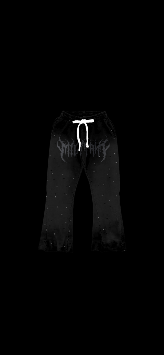 BLACK UNIFORM SWEATPANTS